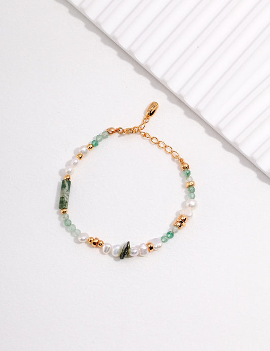 Jade pearl bracelet