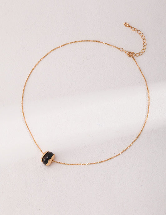 Roller tiger’s eye necklace